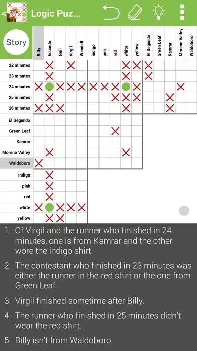 Capturas de pantalla de Logic Grid Puzzles: No Ads