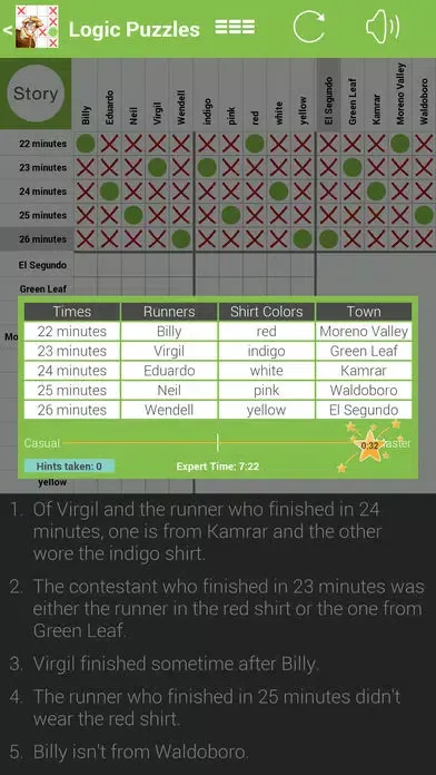 Capturas de pantalla de Logic Grid Puzzles: No Ads
