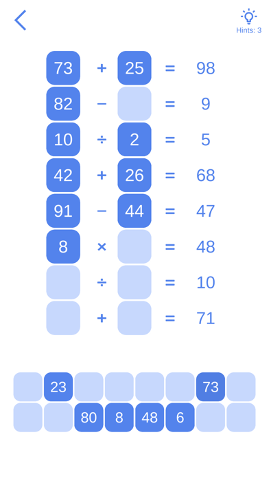 Tangkapan skrin Math Games and Puzzles
