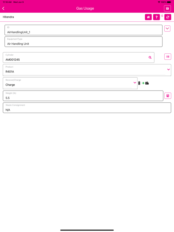 Gas-Trak Online (GTO) iPad  Ekran Görüntüleri