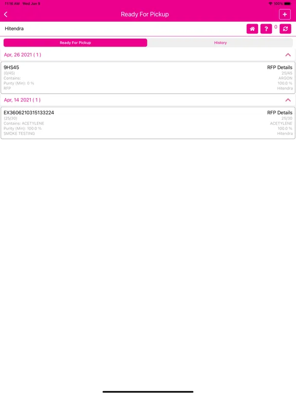 Gas-Trak Online (GTO) iPad  Screenshots