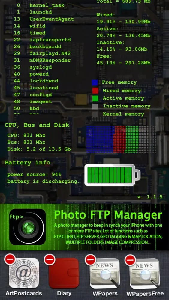 Activity Monitor - top - free Screenshots