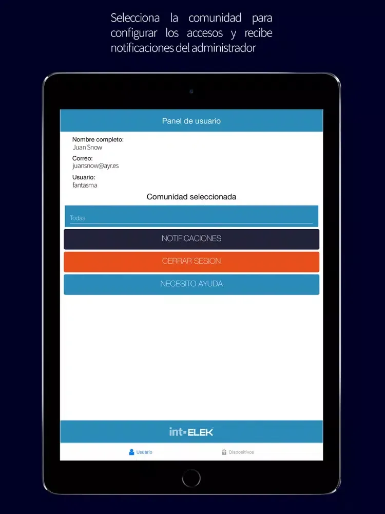 Zrzuty ekranu int-egra iPad 