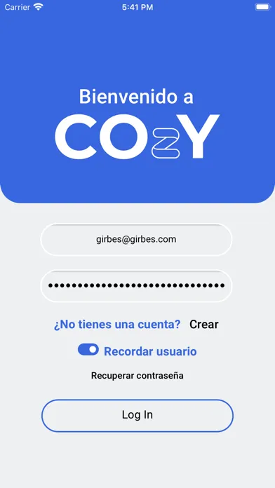 Ảnh chụp màn hình của COzY