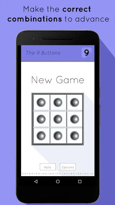 Screenshot di 9 Buttons – Smart & Creative Logic Puzzle