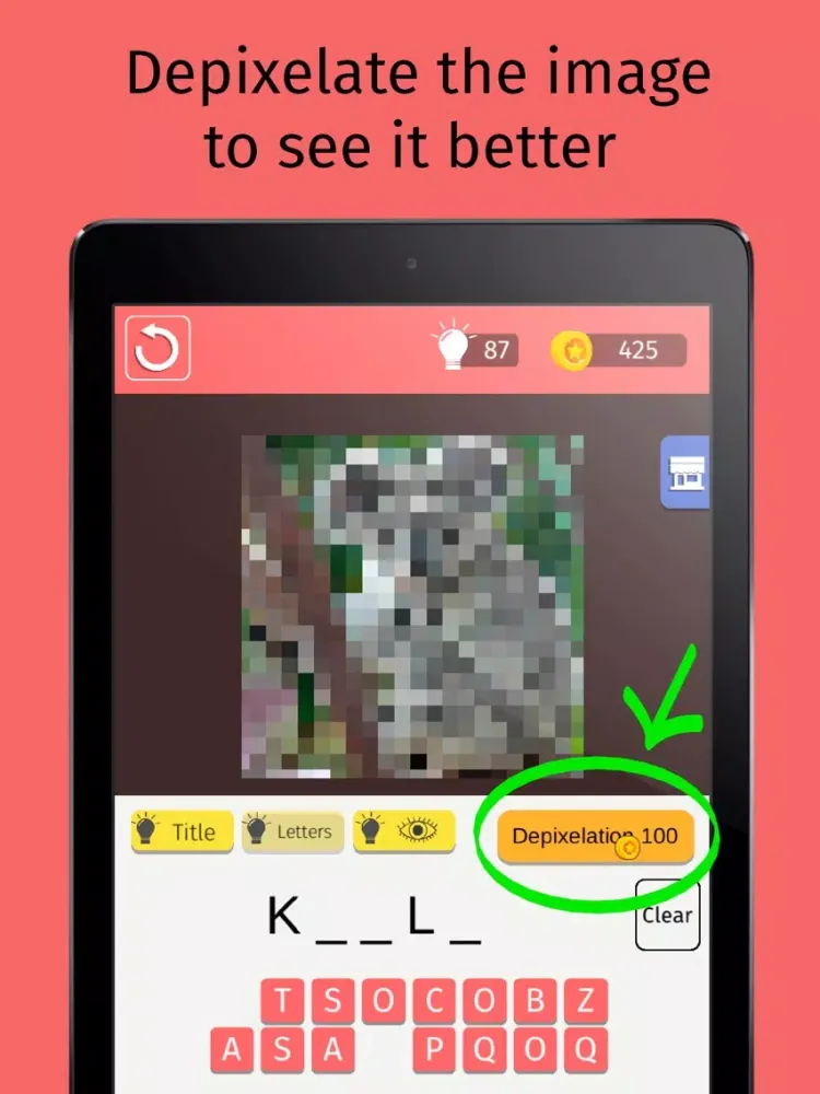 Tangkapan skrin Pixel Quiz - Word Guess Game iPad 