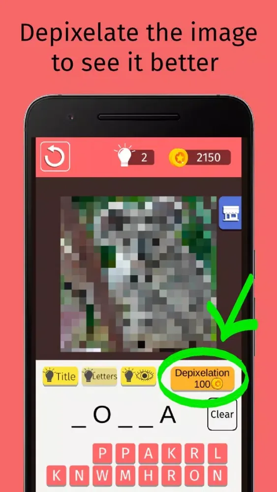 Tangkapan skrin Pixel Quiz - Word Guess Game
