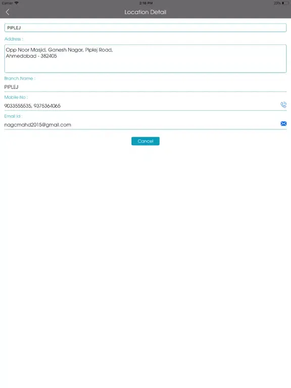 Capturas de pantalla de AGCM for Customer iPad 
