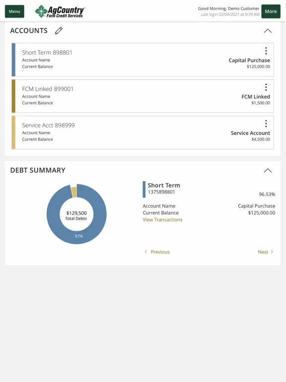 Zrzuty ekranu AgCountry Farm Credit Services iPad 