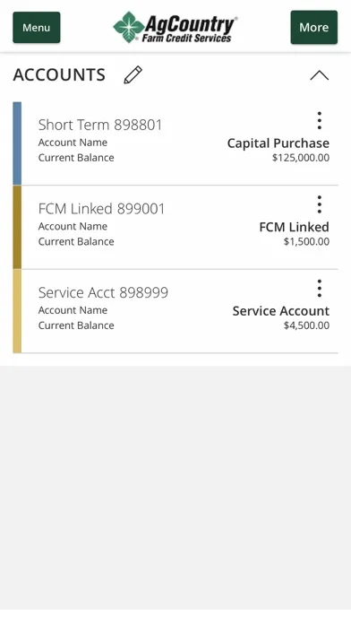 Zrzuty ekranu AgCountry Farm Credit Services