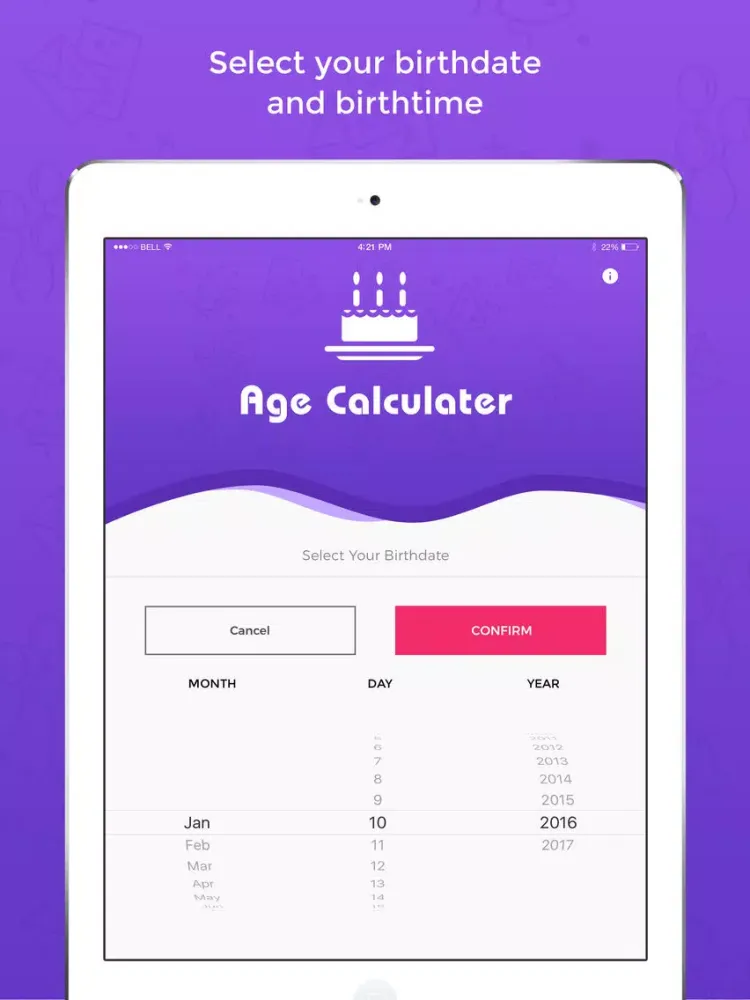 صور Age Calculator - Birthday Calculator iPad 