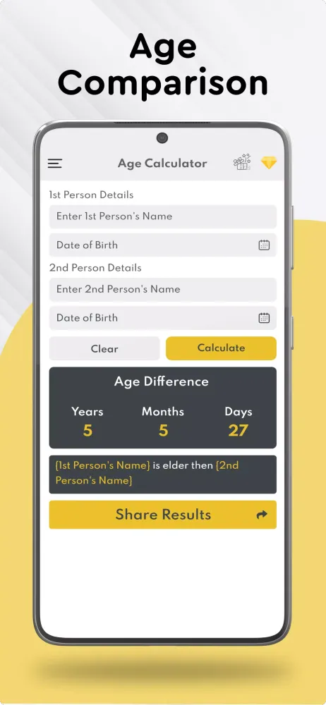 Zrzuty ekranu Age Calculator