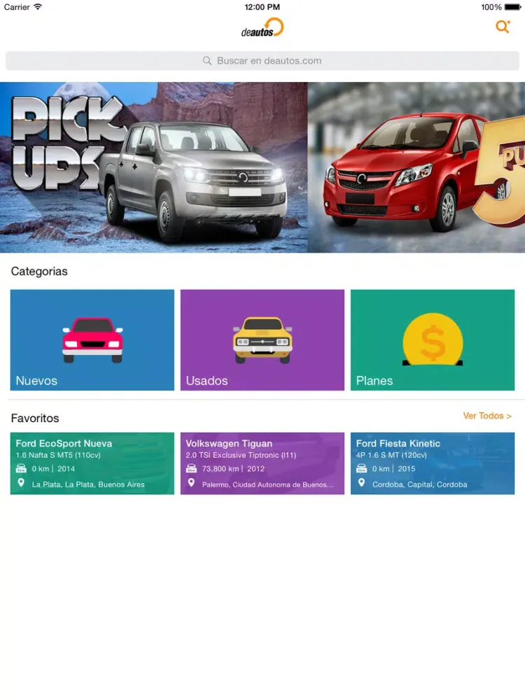 deautos.com - tu próximo auto iPad 應用截圖