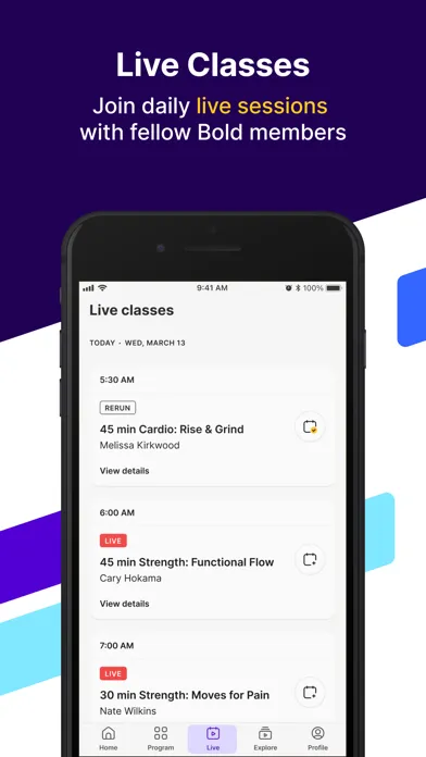 ภาพหน้าจอของ Bold: Science-backed exercises