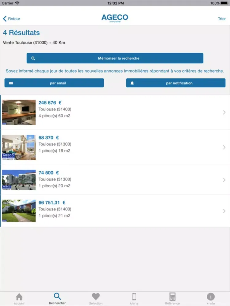 Ageco Immo iPad  স্ক্রিনশট