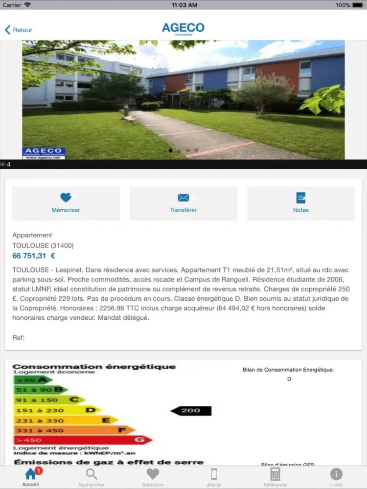 Ageco Immo iPad  স্ক্রিনশট