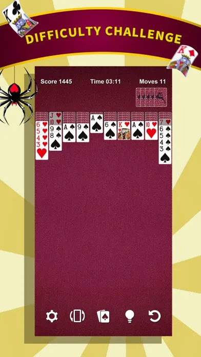 ภาพหน้าจอของ Spider Solitaire * Card Game