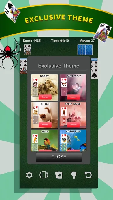 ภาพหน้าจอของ Spider Solitaire * Card Game