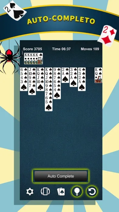 ภาพหน้าจอของ Spider Solitaire * Card Game