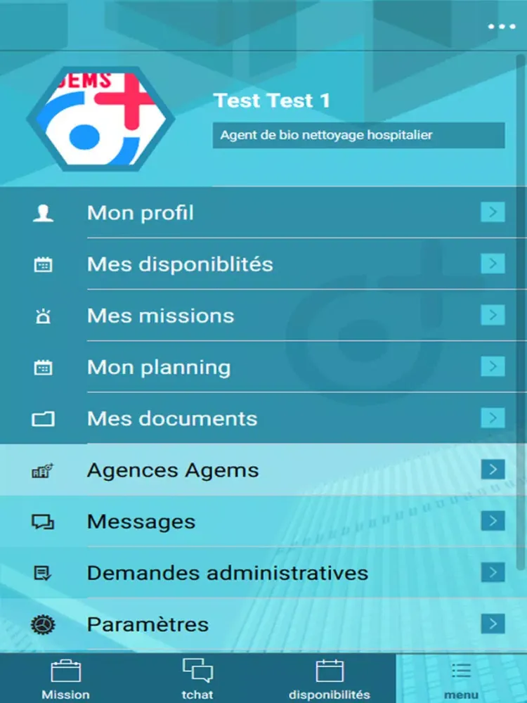 Screenshot di agems iPad 