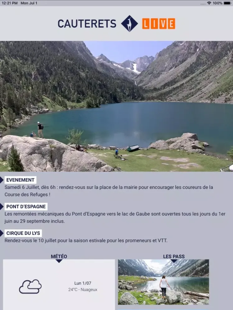 Cauterets iPad  Screenshots