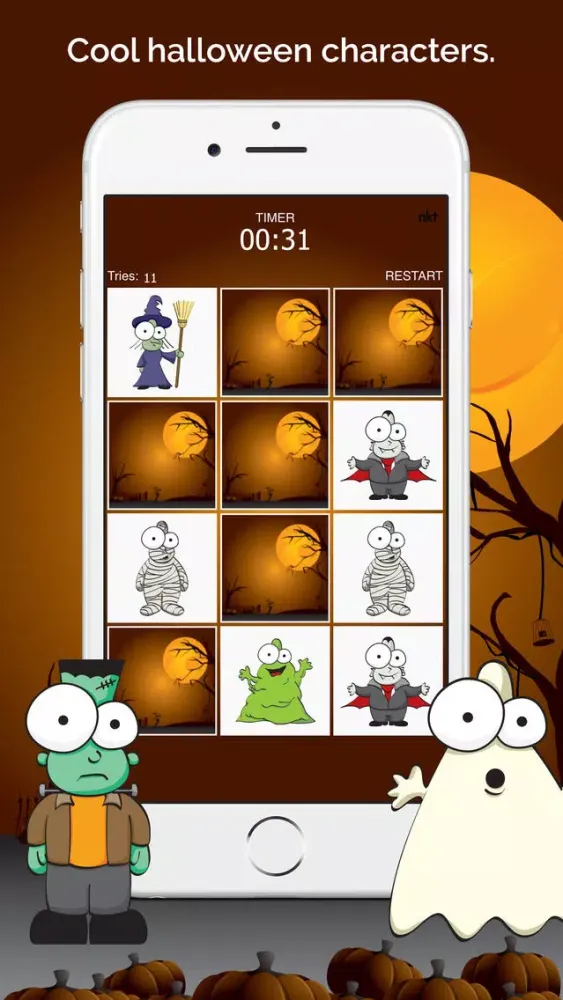 Capturas de pantalla de Halloween . The Match Game