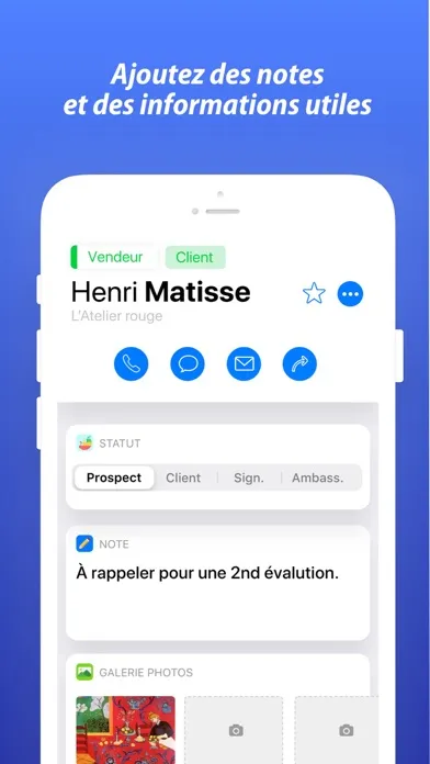 ภาพหน้าจอของ Contacts Immo CRM