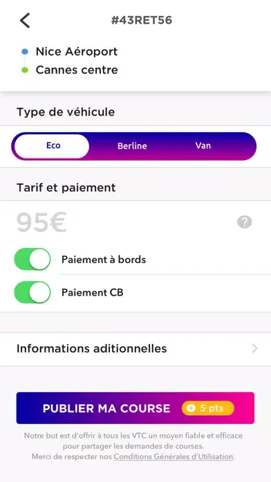 Скриншоты Switchr — La centrale VTC