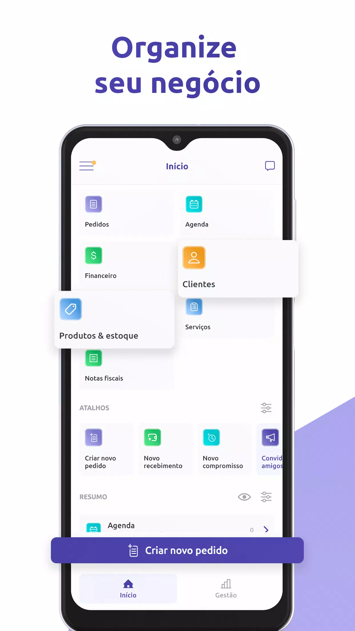 Gestão de orçamentos e pedidos Screenshots