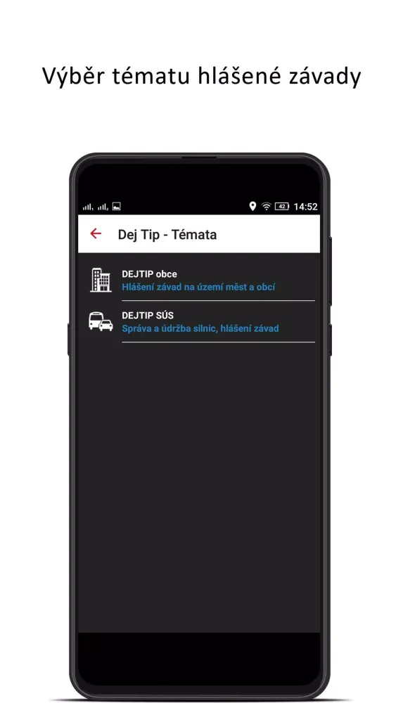 Hlášení závad – Dej Tip Screenshots