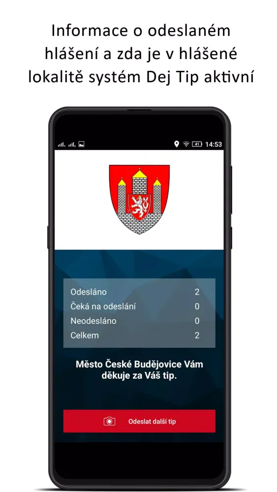Hlášení závad – Dej Tip Screenshots