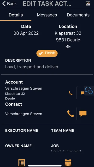 Zrzuty ekranu AGePe Mobile Worker