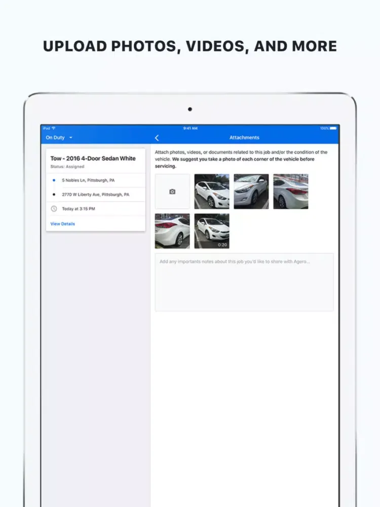 Agero Spark iPad  Screenshots