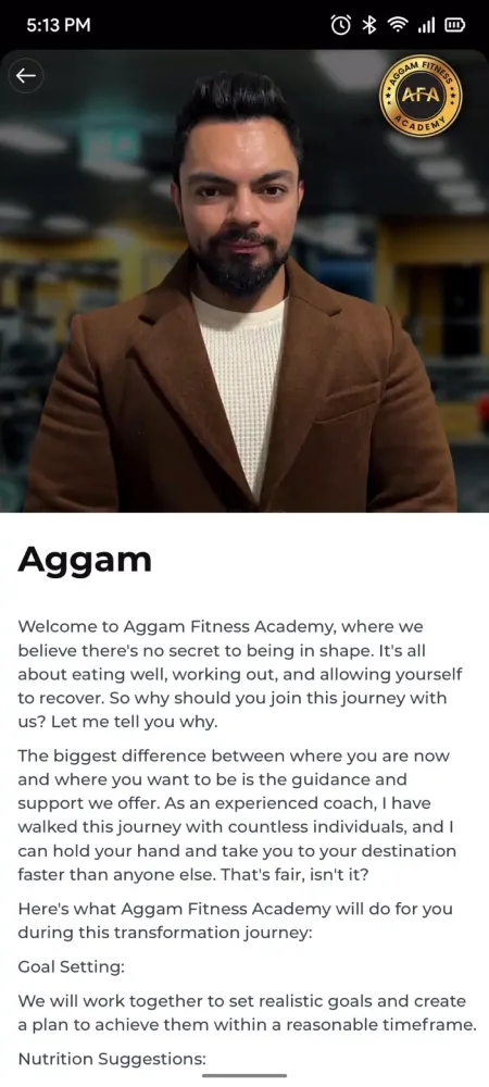 Aggam Fitness Academy Screenshots