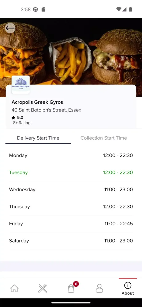 Captures d'écran de Acropolis Greek Gyros