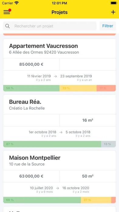 Captures d'écran de Réa.