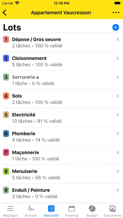 Captures d'écran de Réa.
