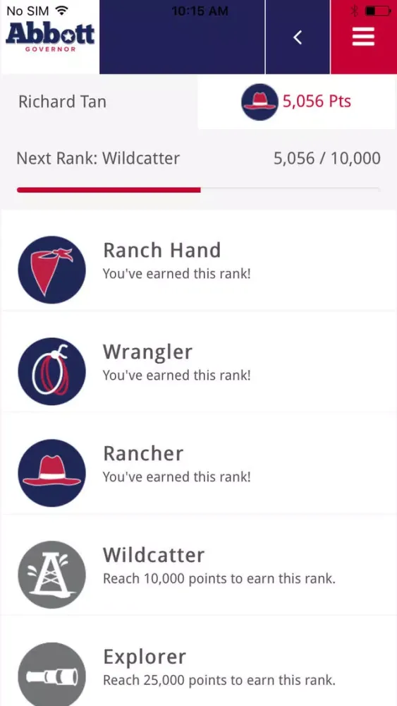 Texans for Greg Abbott Screenshots