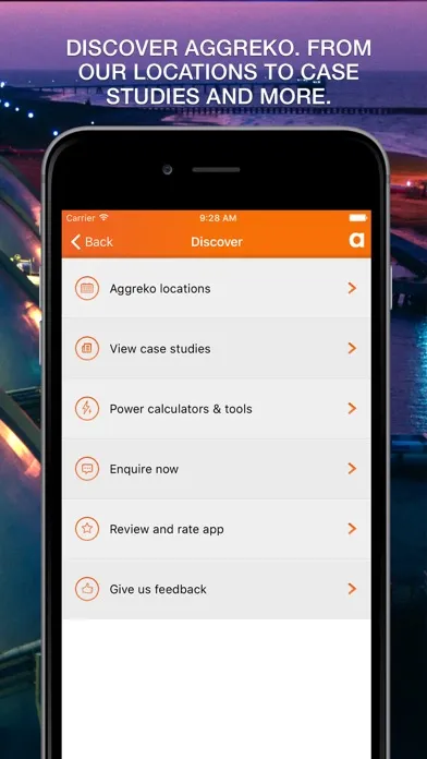 Zrzuty ekranu Aggreko Remote Monitoring 2.0