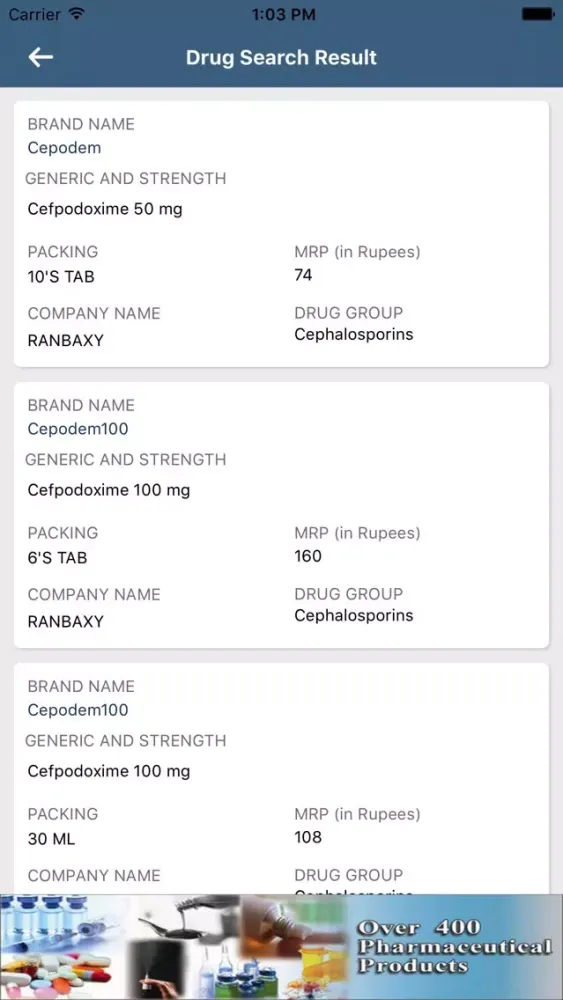 Drug Search App Medicines 스크린샷