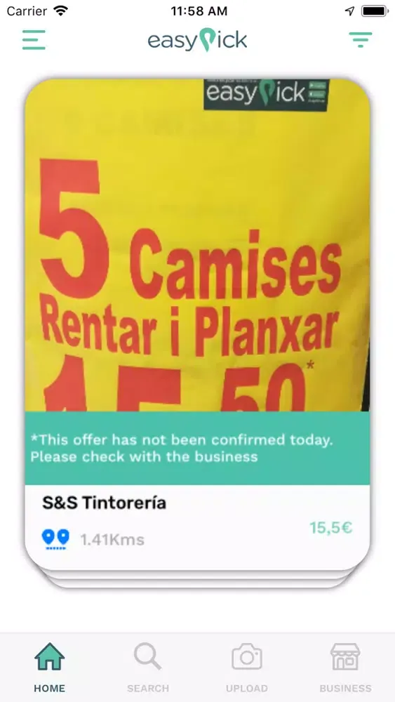 Capturas de pantalla de easyPick - Ofertas del día