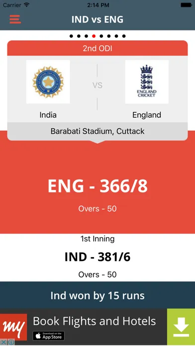 Cric Alerts - Live Scores, Live Updates Ekran Görüntüleri