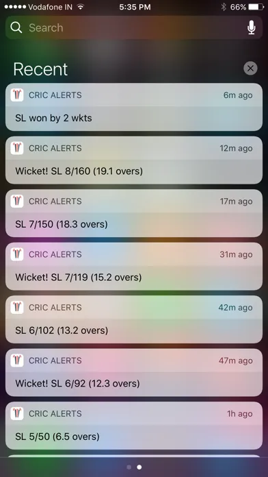 Cric Alerts - Live Scores, Live Updates Ekran Görüntüleri