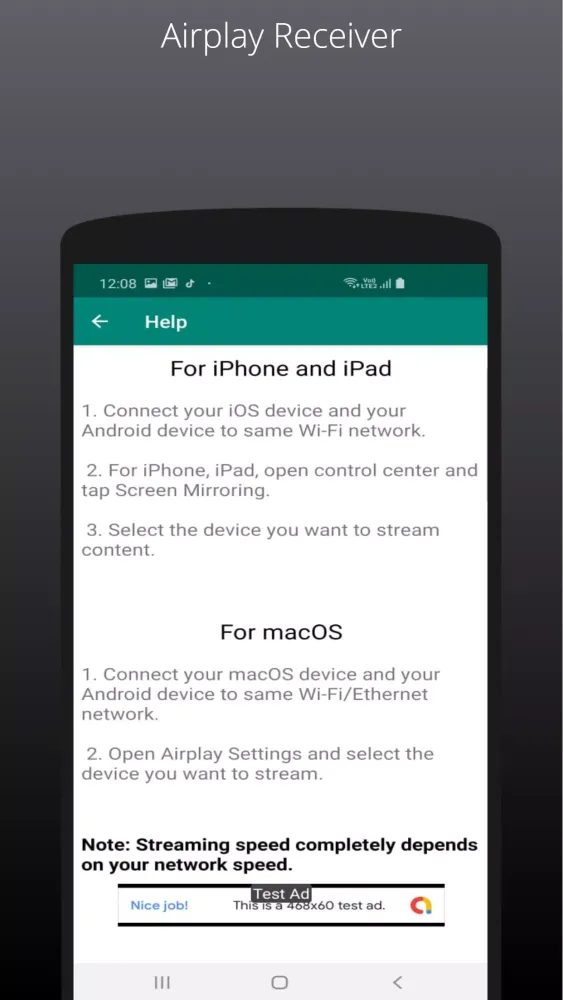 Airplay Receiver Screenshots