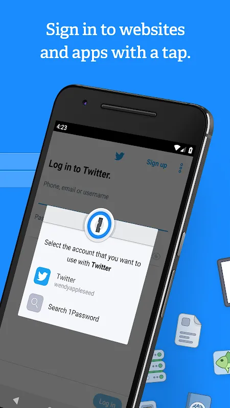 1Password スクリーンショット