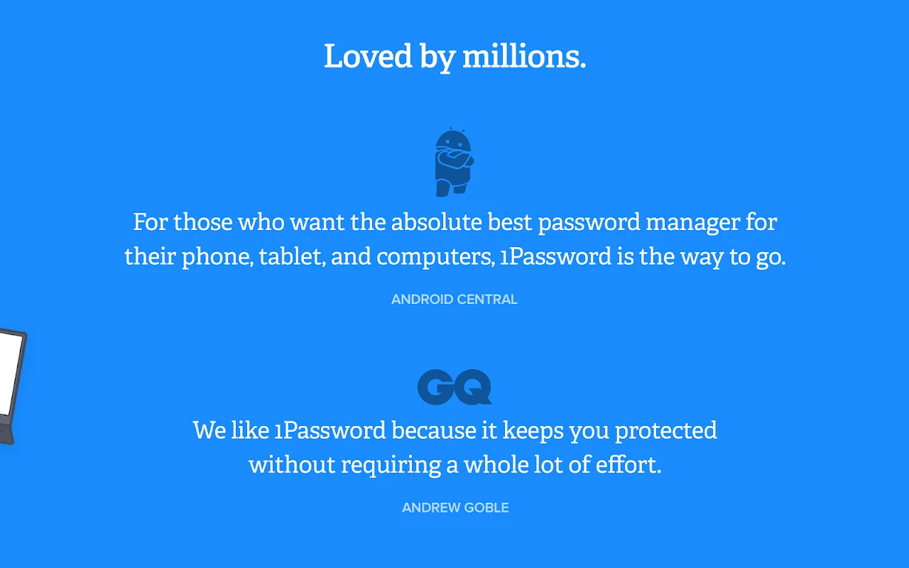1Password スクリーンショット
