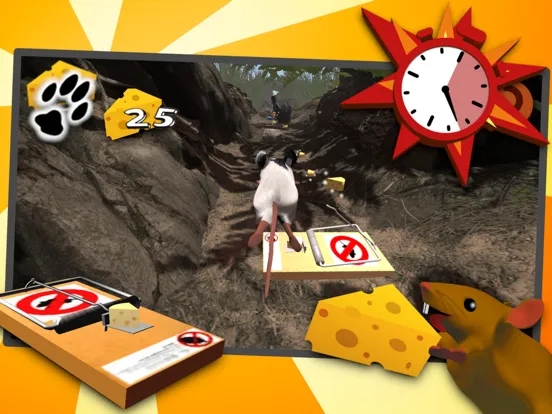 Capturas de tela do Snappy Mouse Run-Dizzy Running iPad 