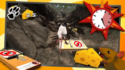 Capturas de tela do Snappy Mouse Run-Dizzy Running