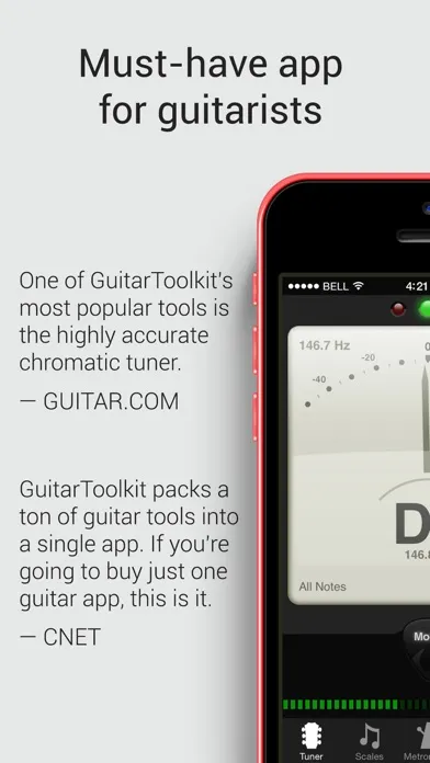 Captures d'écran de GuitarToolkit - tuner, metronome, chords & scales
