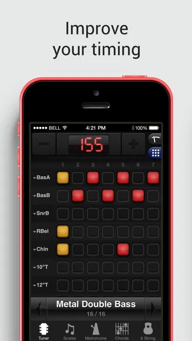 Captures d'écran de GuitarToolkit - tuner, metronome, chords & scales